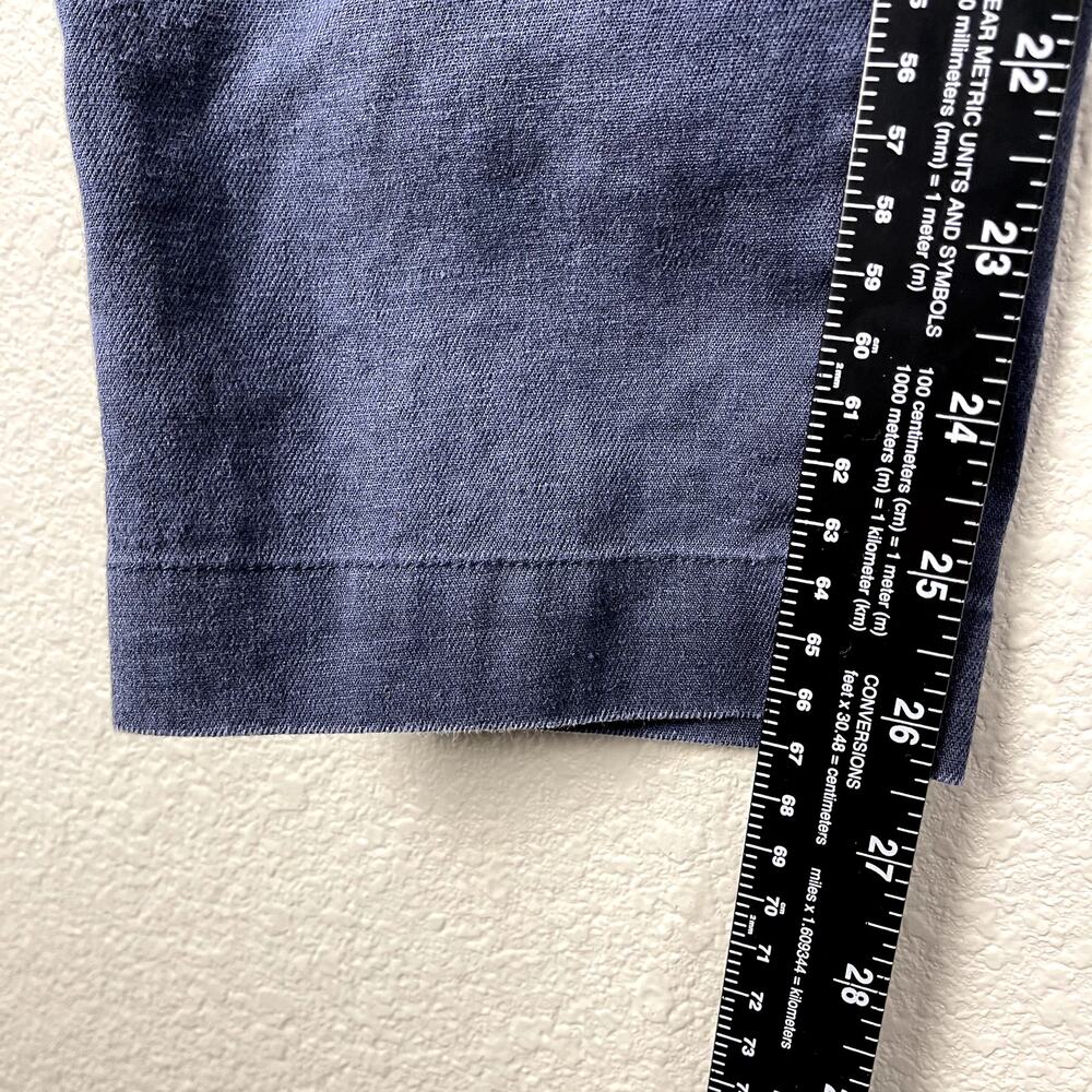 SHIPS Safilin For Ships Navy‎ Linen Flax Chino Trouser Pants Medium Japanese - Picture 11 of 13
